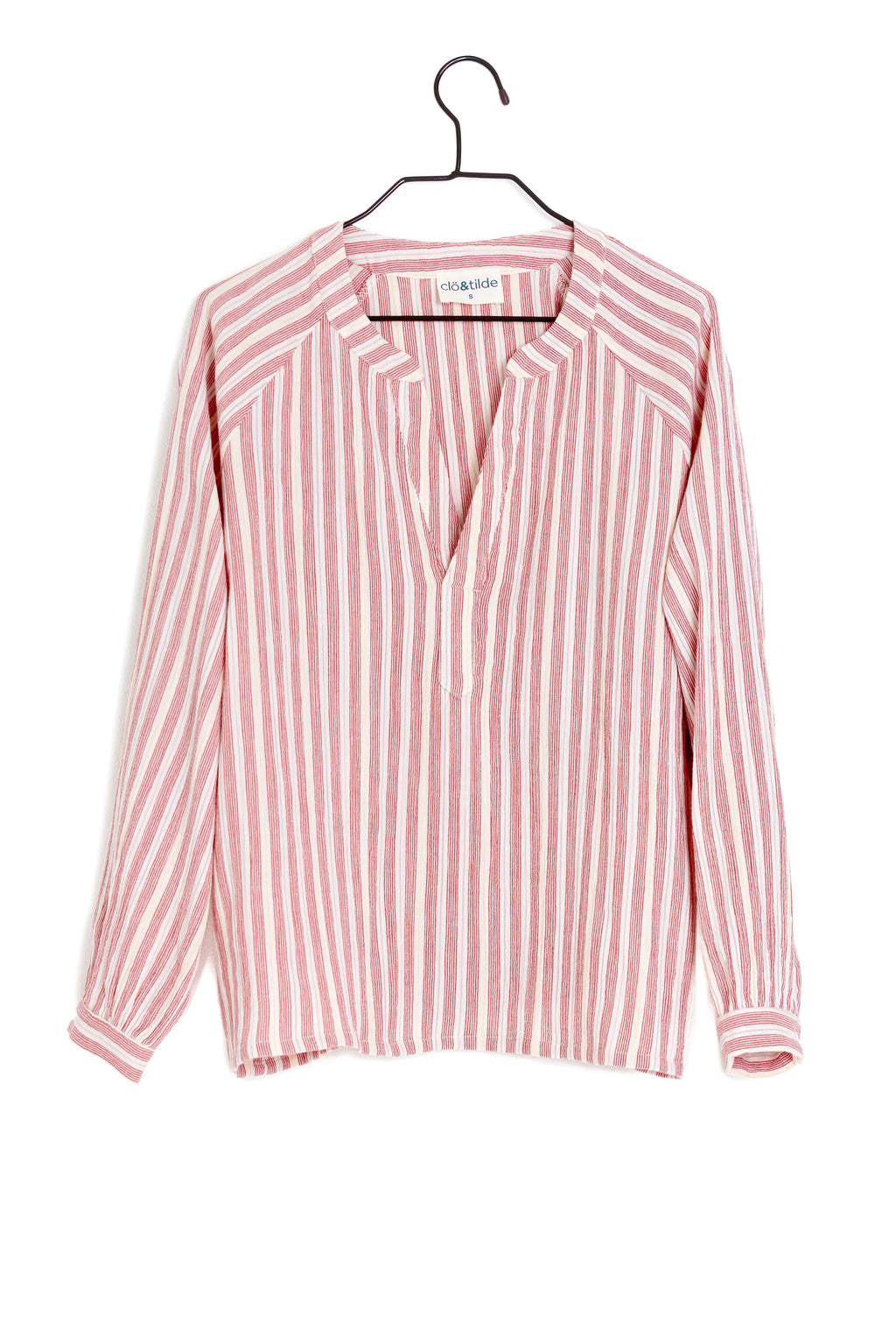 CAMISA RAYAS ROJAS