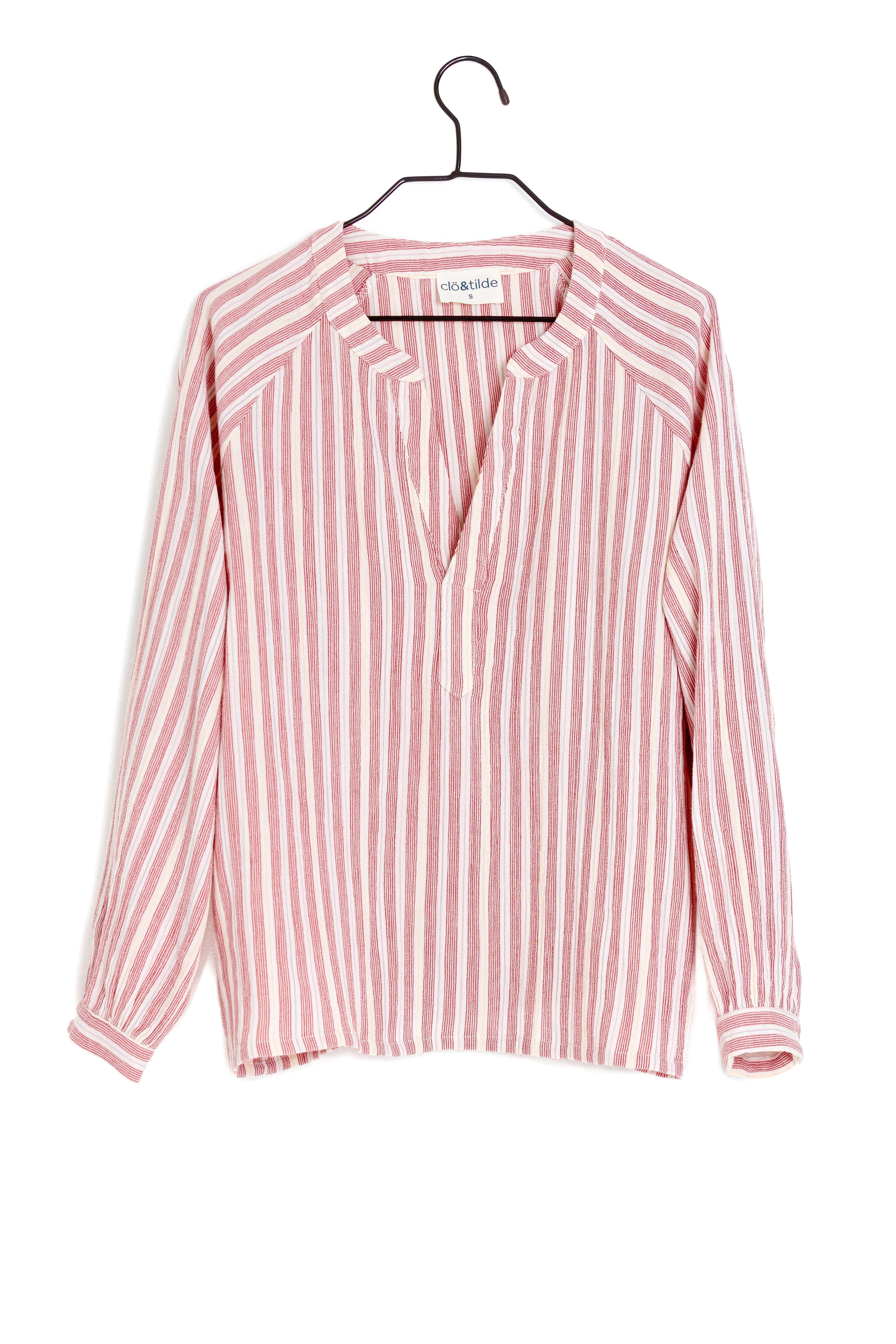 CAMISA RAYAS ROJAS