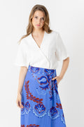 BLUSA NINA BLANCO FLOCADO