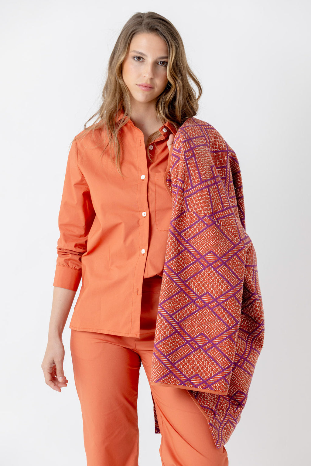 CAMISA POPELIN CALABAZA