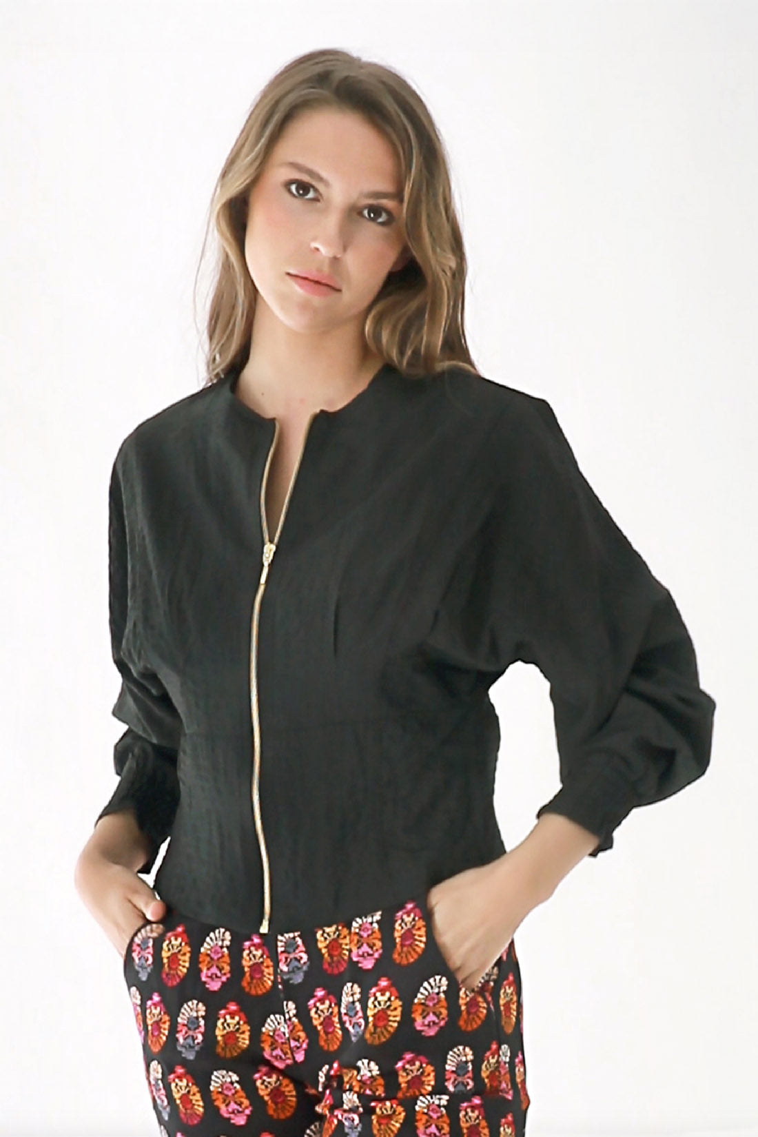 CHAQUETA MARIPOSA NEGRA
