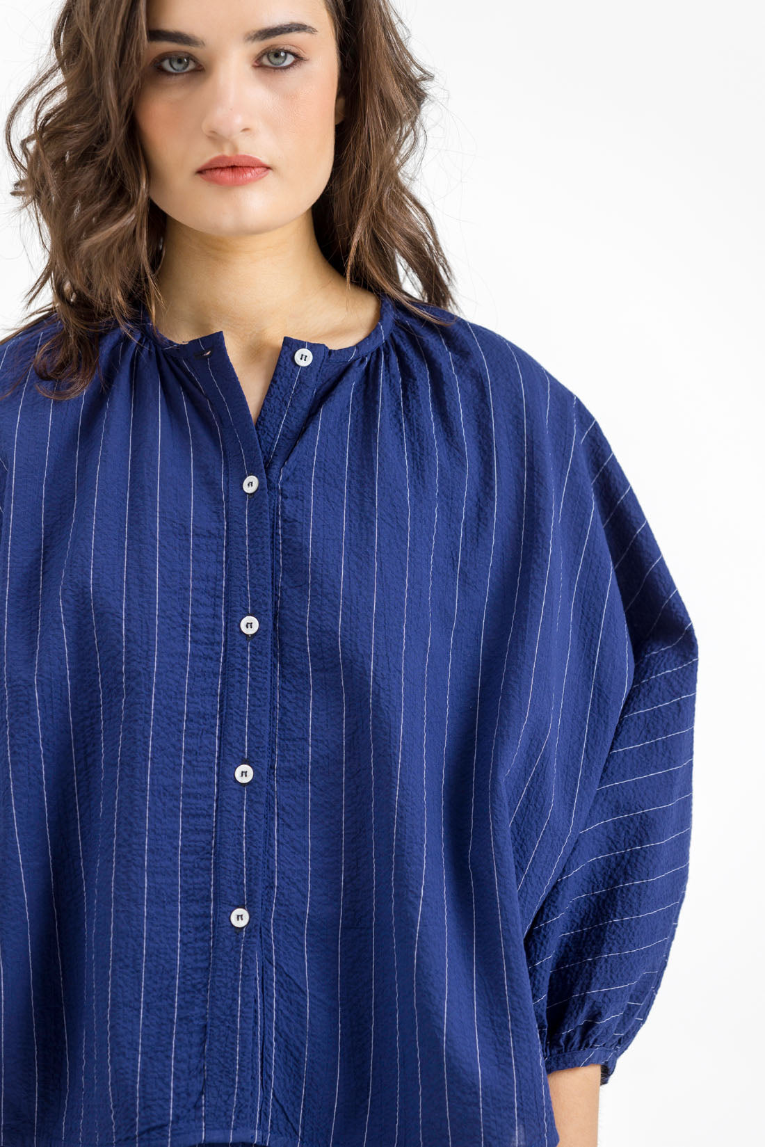 TOTAL LOOK FLOCADO AZUL