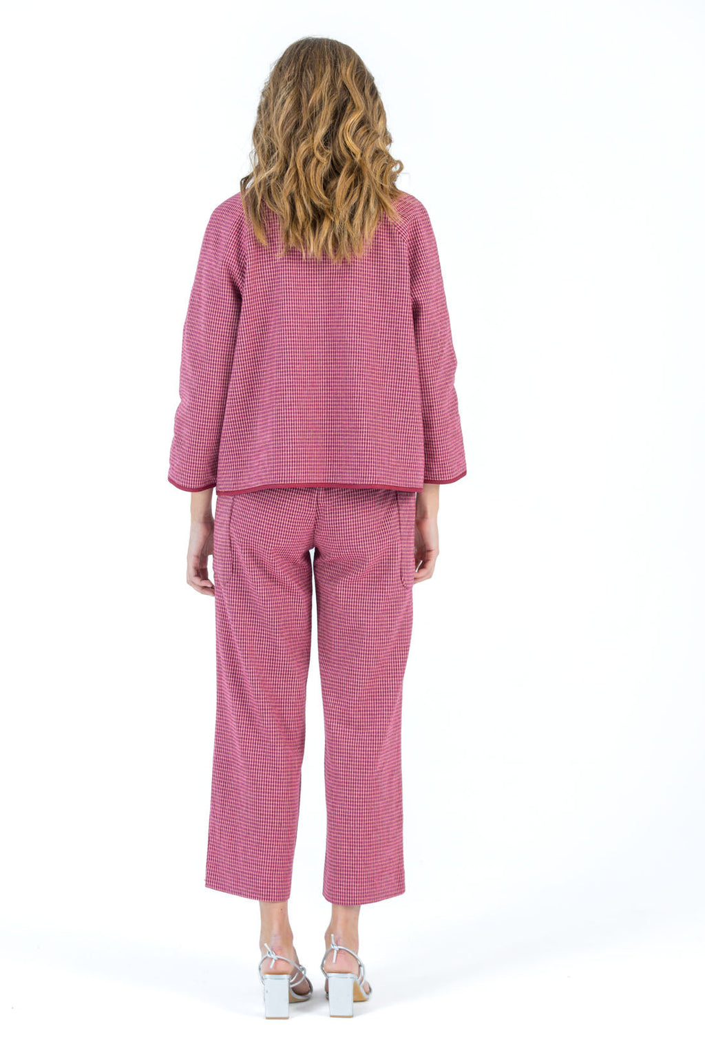 CHAQUETA VICHY ROSA