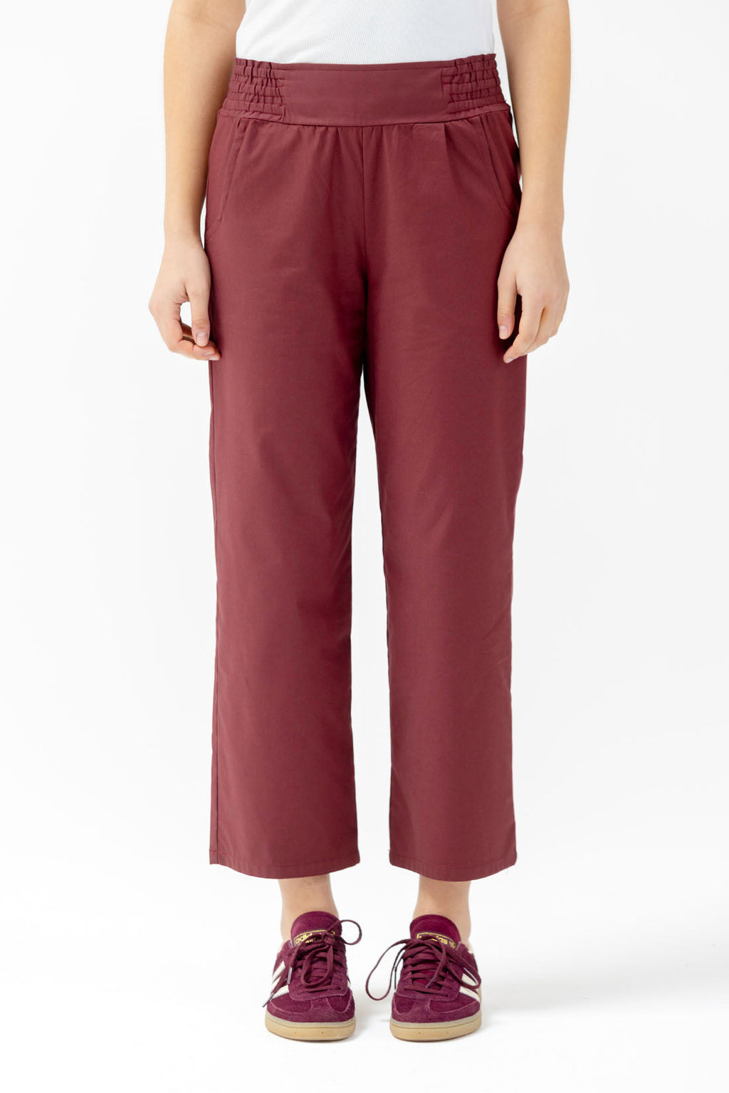 LOOK TOTAL POPELIN BURDEOS