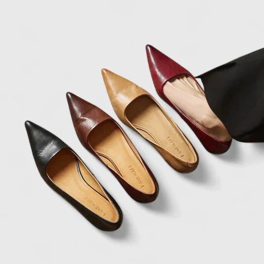 Isidora | Tacones ortopédicos con punta fina y tacón bajo