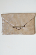 Bolso de fiesta plateado tipo sobre