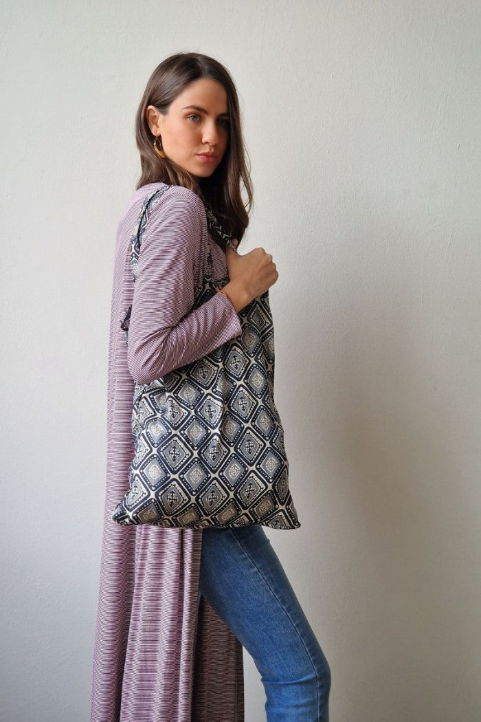 Bolsas para llevar en el bolso azul