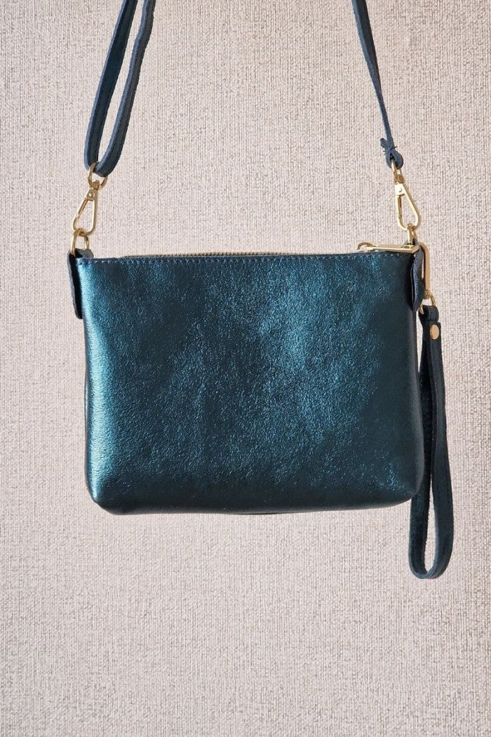 Bolso pequeño de piel verde