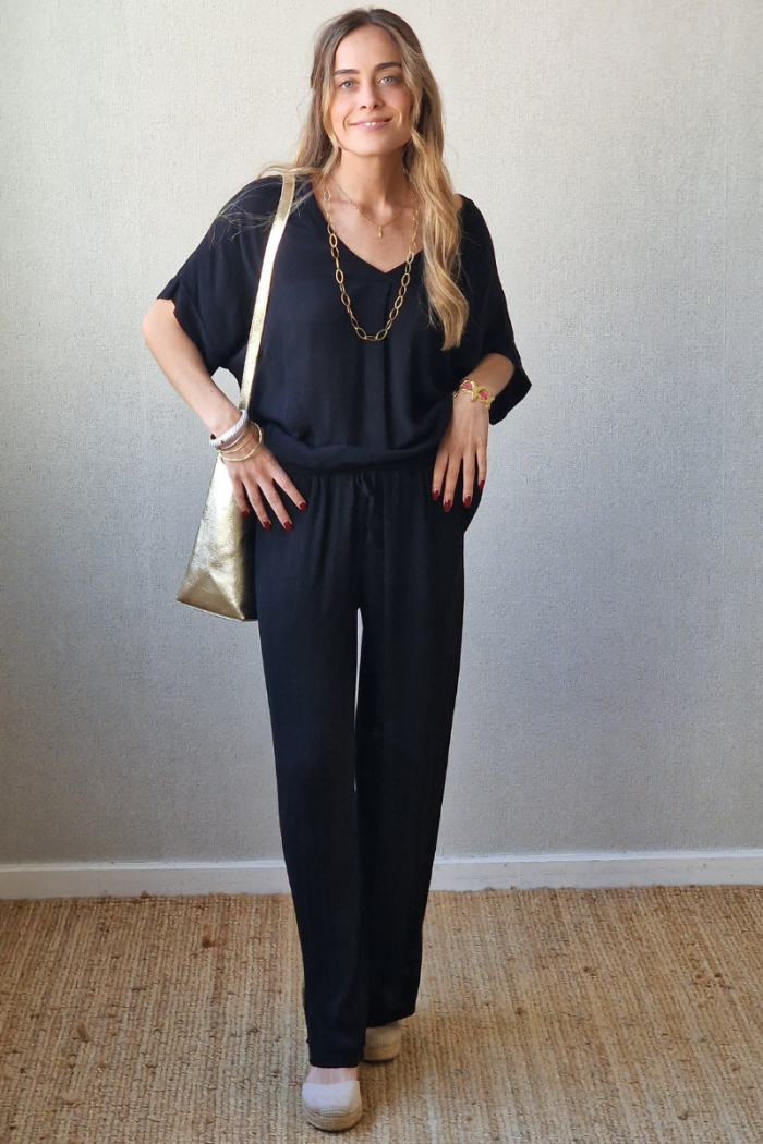 Pantalón de bambula negro