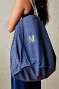 Bolso de playa oversize azul marino con opción de personalizar