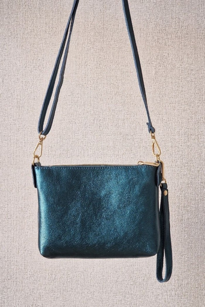Bolso pequeño de piel verde