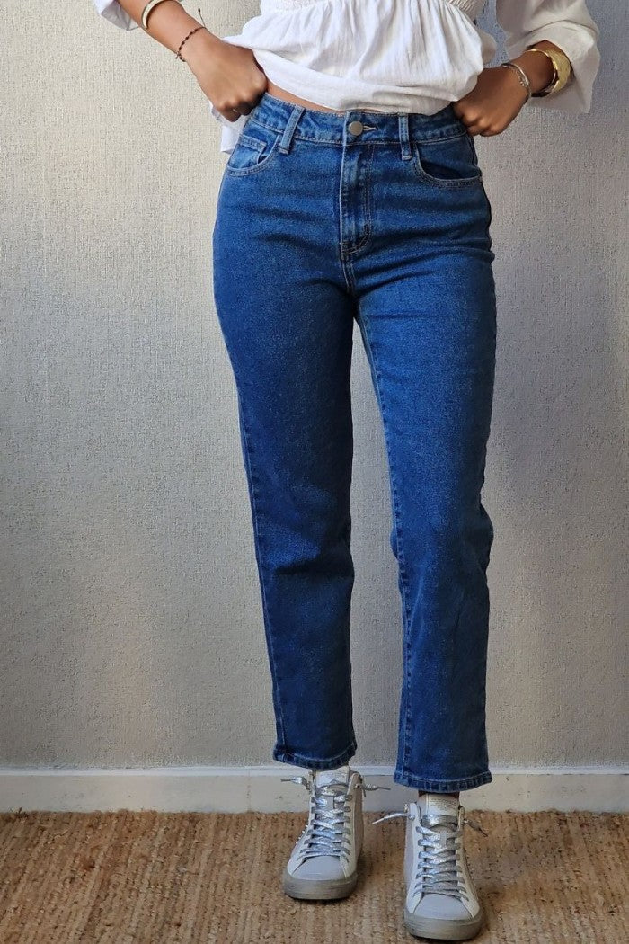 Pantalón Vaquero Recto Azul Jeans