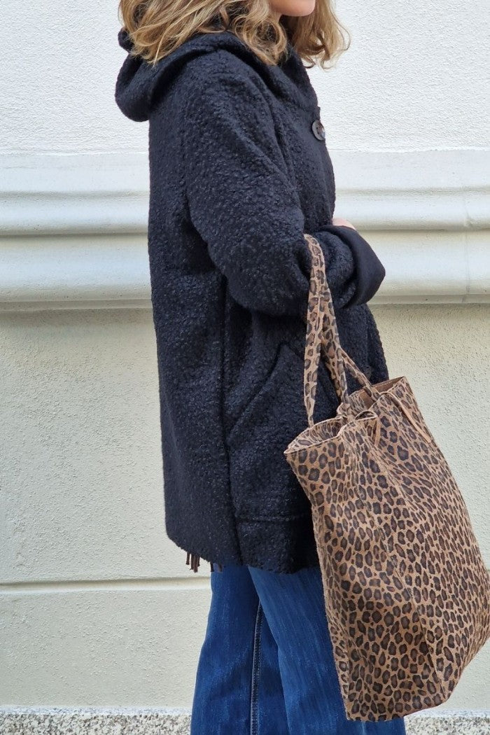 Bolso de piel shopping animal print