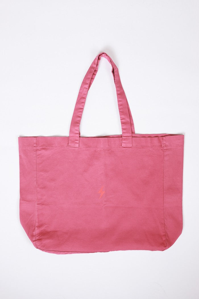 Bolso de loneta fucsia con opción de personalizarlo