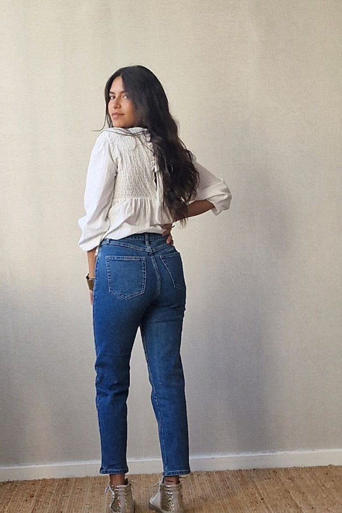 Pantalón Vaquero Recto Azul Jeans
