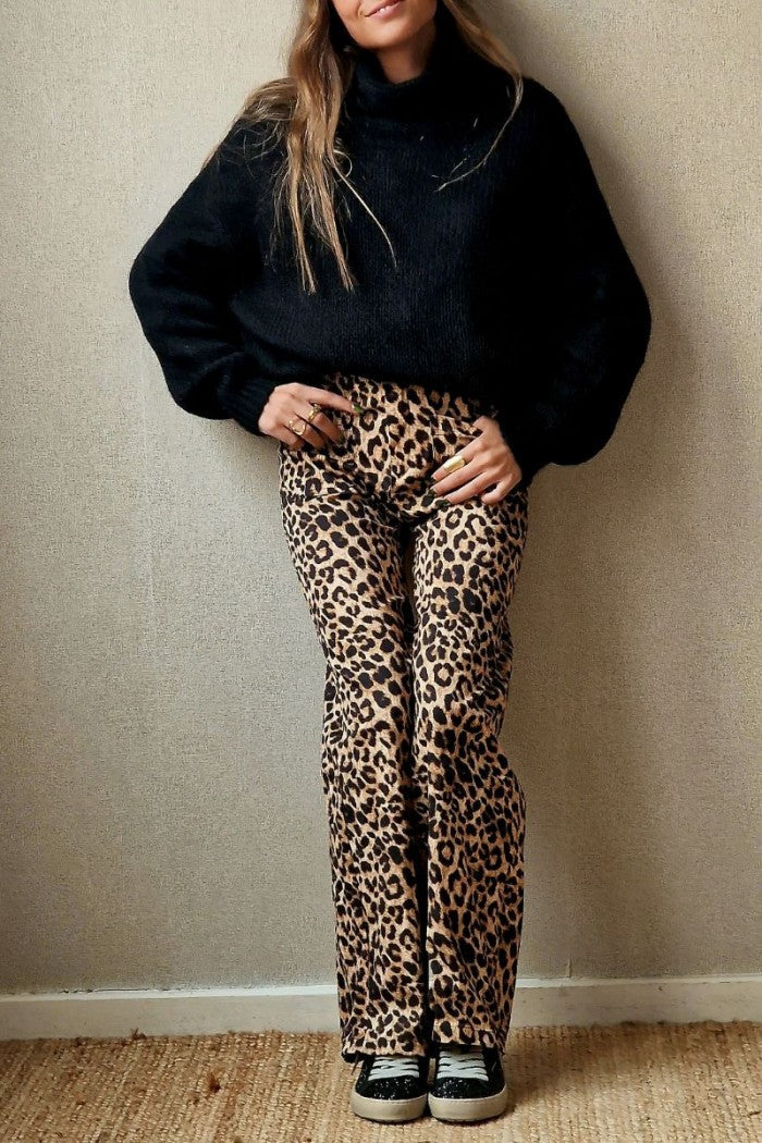 Pantalón animal print elástico