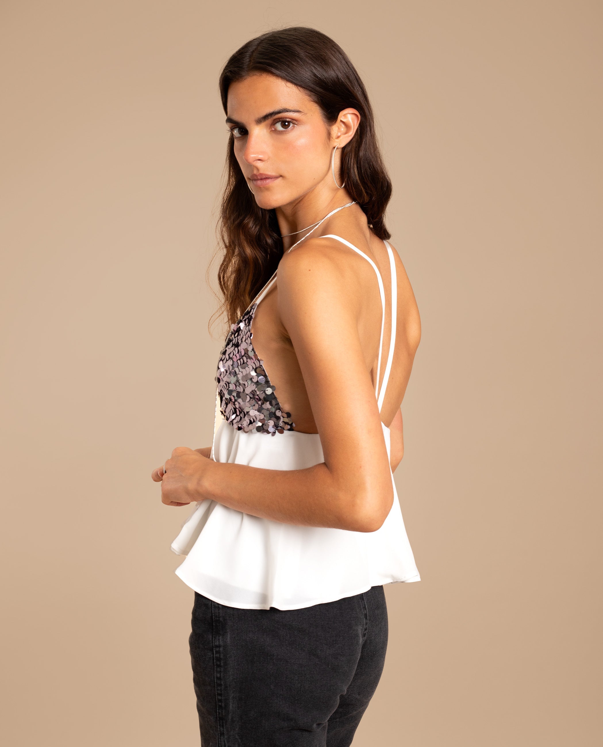 TRIANGLE TOP · BLANCO