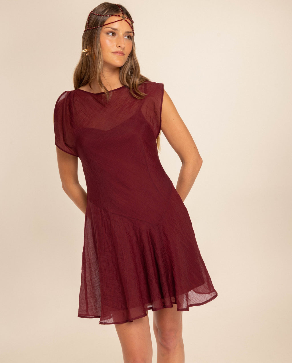 VESTIDO MARITZA · CEREZA